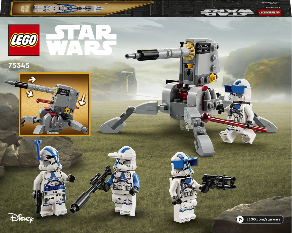 LEGO Star Wars 501st Clone Troopers Battle Pack Bouwbaar Speelgoed met Minifiguren - 75345 — afbeelding 9