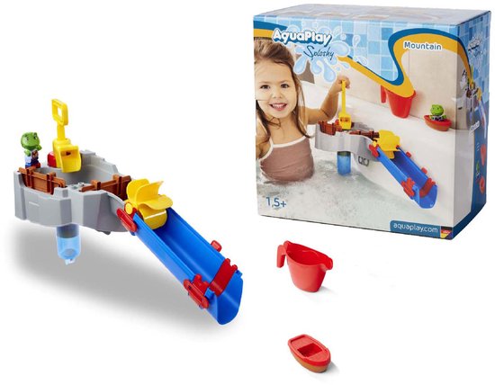 Aquaplay Sploshy Mountain, Badspeelset, Jongen/meisje, 1,5 jaar, Kunststof, Blauw, Bruin, Rood, Geel van Merkloos — afbeelding 3