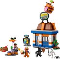 Restaurant LEGO Fortnite Durrr Burger avec figurines, un squelette, une borne de commande et le burger