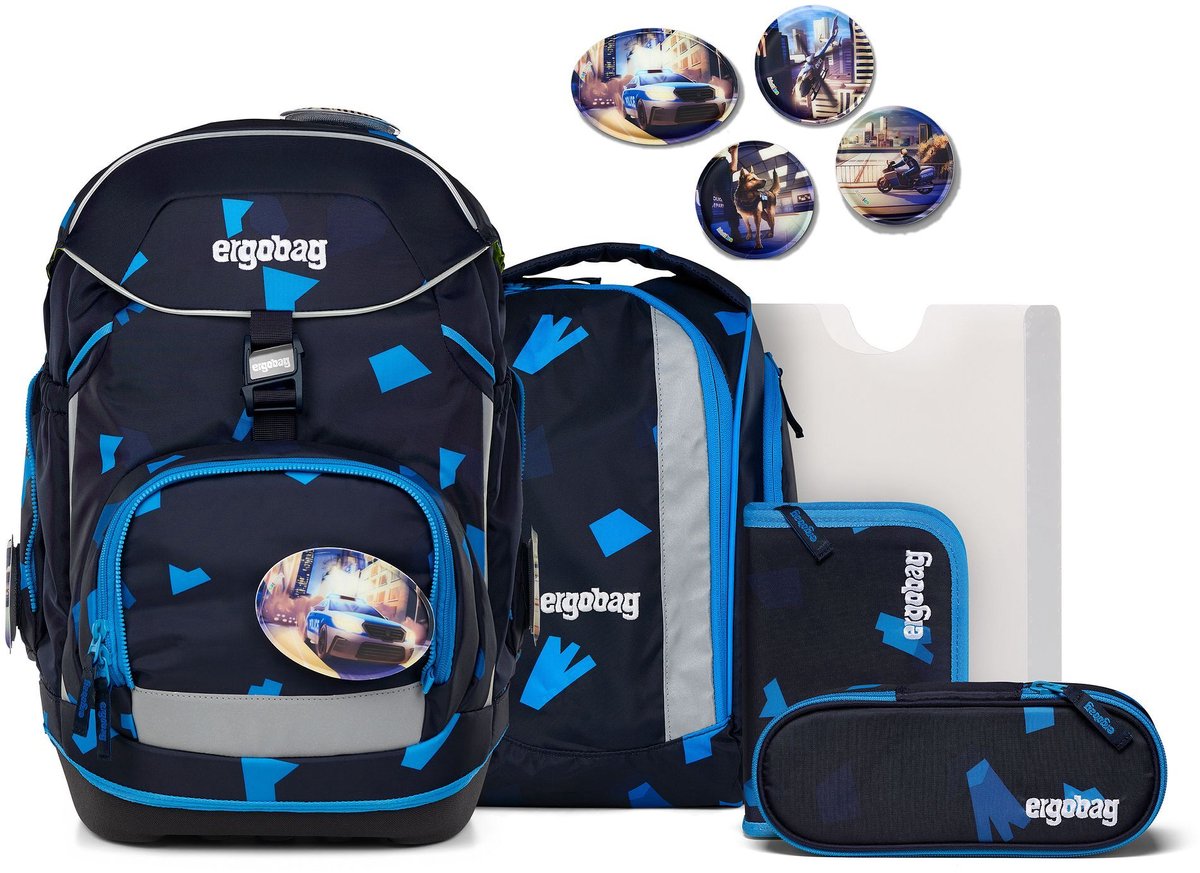 ergobag Schooltas Pack-Set 6-delig VerfolgBärjagd Donkerblauw