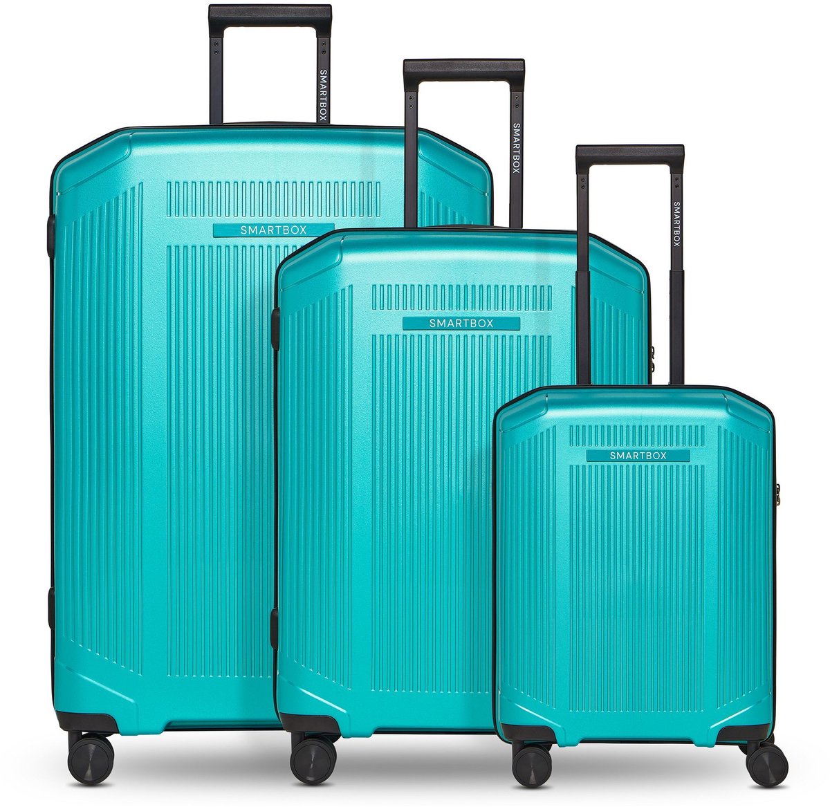 Smartbox Edition 02 4 wielen Kofferset 3-delig - Harde bagage - TSA slot - teal metallic