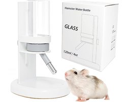 Waterfles voor hamster en cavia, verstelbare draagbare fles, lekvrije automatische waterfles voor kleine knaagdieren