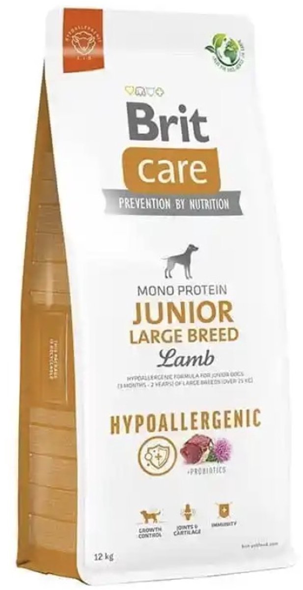 Brit Brit care Junior large breed Lam&Rijst Hypo-allergeen 12 + 1 kg gratis