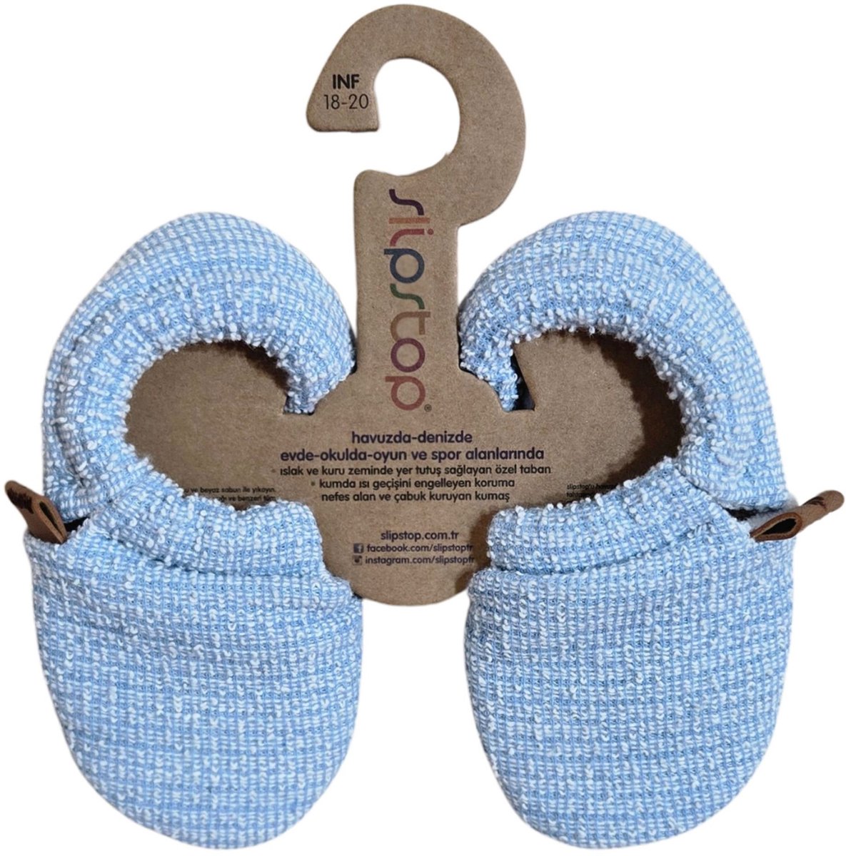 Slipstop Ice Blue Bootie Sloffen Junior