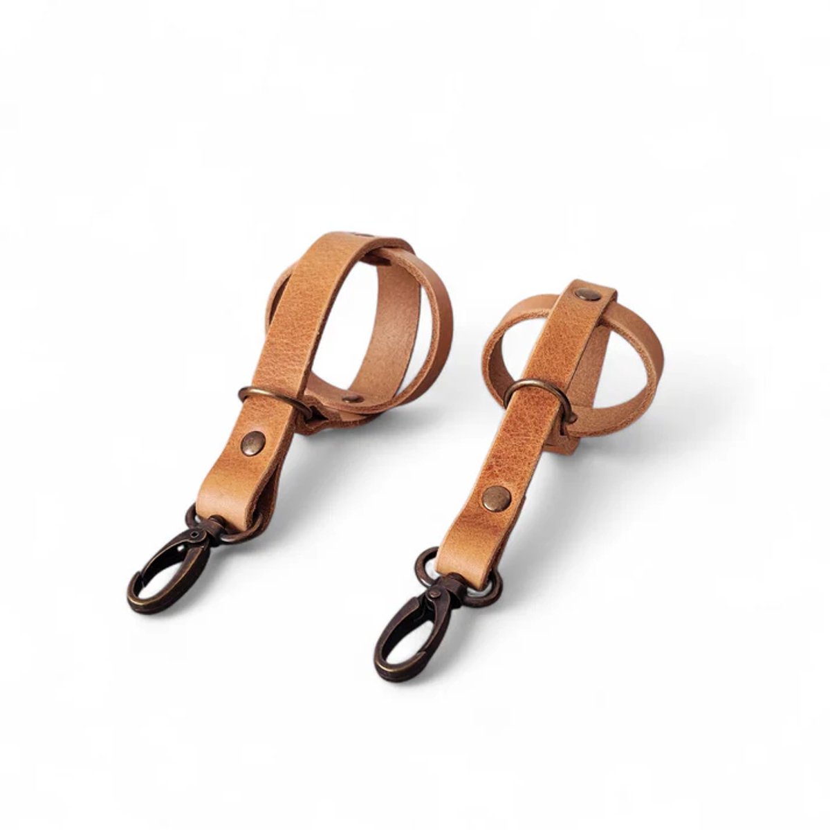 Cooper & Quint Tennisbalhouder- Camel - Oud Messing - Klein