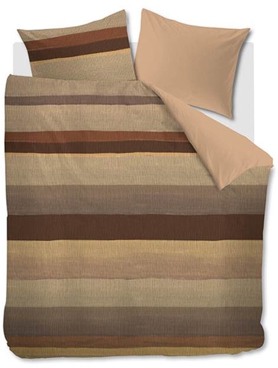 Snoozing Argy Dekbedovertrek - Tweepersoons - 200x200/220 cm - Brown