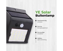 Solar Buitenlamp - 2 stuks - Bewegingssensor - 20 LED - Waterdicht - Buiten & Tuin sensor - Buitenverlichting op Zonne-energie - 2026 Model
