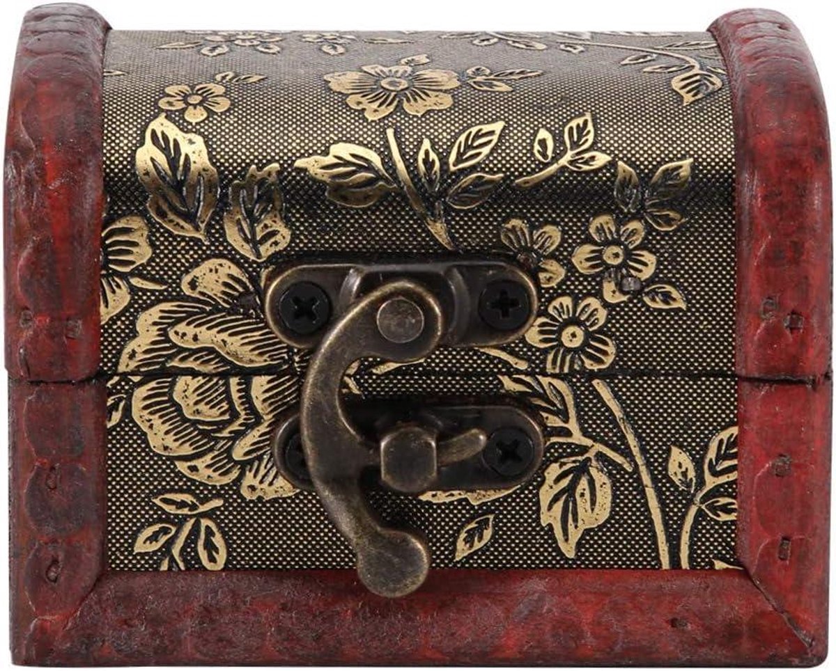 Ronte - Decoratieve houten schatkist voor opbergen – vintage design met tijdloze uitstraling - vrouwen en meisjes - handig en stijlvol.