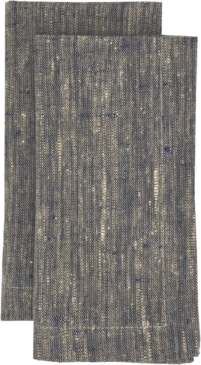 Himla Maya servet - 6 stuks - Naturel/Navy