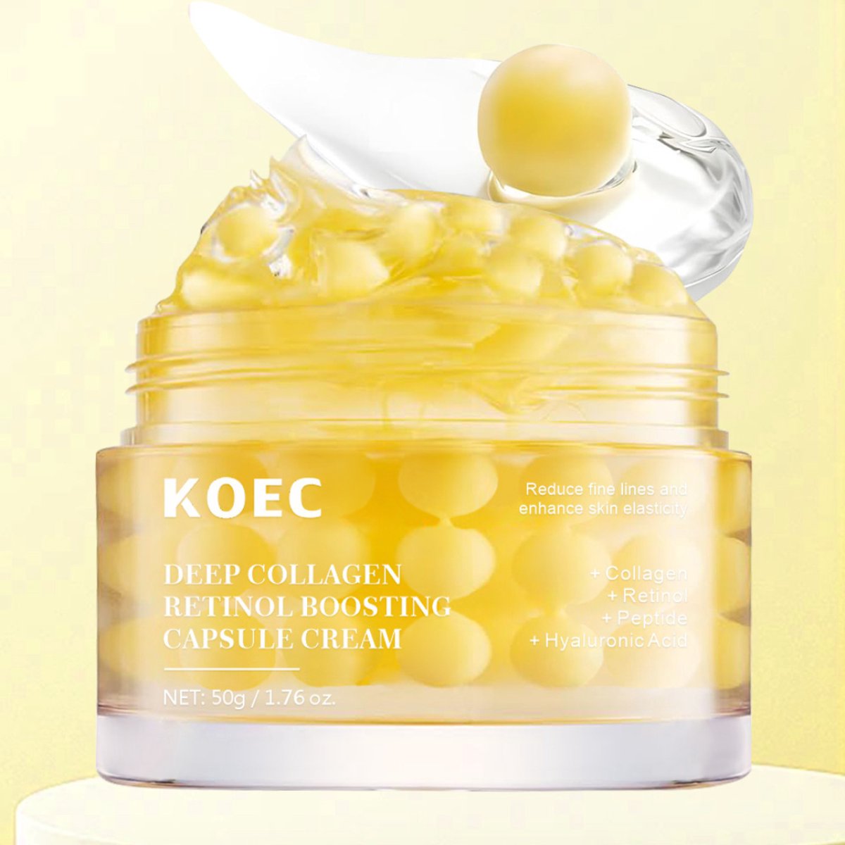 Deep Collagen Retinol Boosting Capsule Cream - KOEC - Collageen gezichtscrème - Hyaluronzuur -Anti rimpel crème - Korean skincare