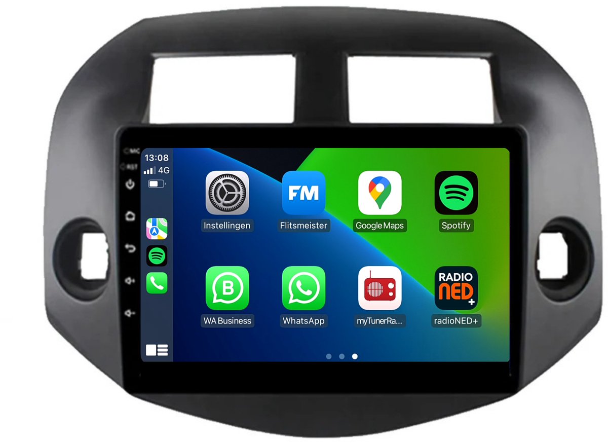 CarPlay autoradio geschikt voor Toyota RAV4 | 2007 t/m 2012 | Android 13 | Draadloos Apple CarPlay & Android Auto | 2GB + 32GB | 8-Core processor | Davilon | 2025 model | 2007 2008 2009 2010 2011 2012 | Bluetooth & Wifi