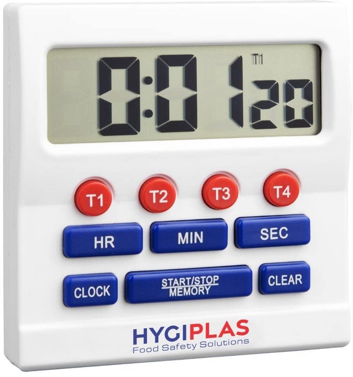 Digitale Keukentimer met Groot Scherm en Magnetische Achterkant - 12/24 Uur Weergave