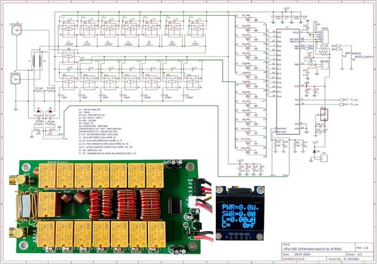 Arduino Atu ATU-100 automatische antenne tuner 1,8 - 54 MHz 100 W HF VHF ...