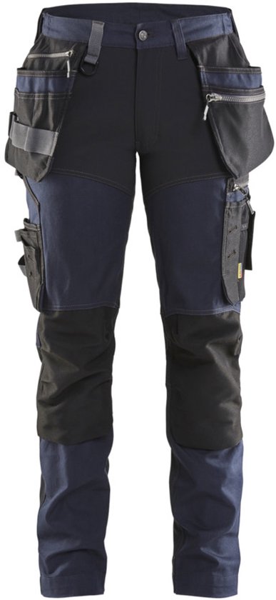 Blaklader Pantalon de travail pour femmes avec stretch 7115-1343 - Marine foncé / Zwart - C46