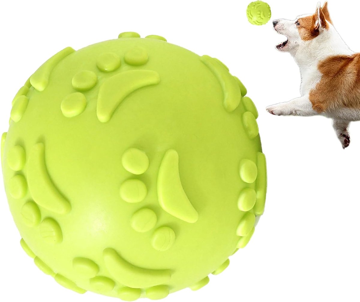 Speciaal voor honden ontworpen, kauwbestendige latex geluidsbal – Duurzaam en kauwbestendig speelgoed – Geschikt voor honden die graag kauwen – Interactief geluidsspeelgoed – Verlicht verveling – Geschikt voor binnen- en buitengebruik
