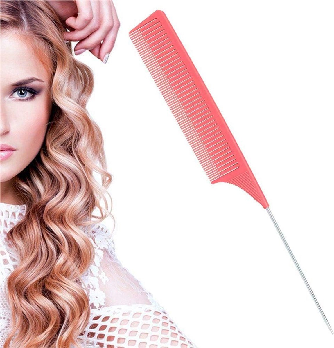 Professionele Fijne Tand Haarkam - Antistatisch Salon Styling Hulpmiddel