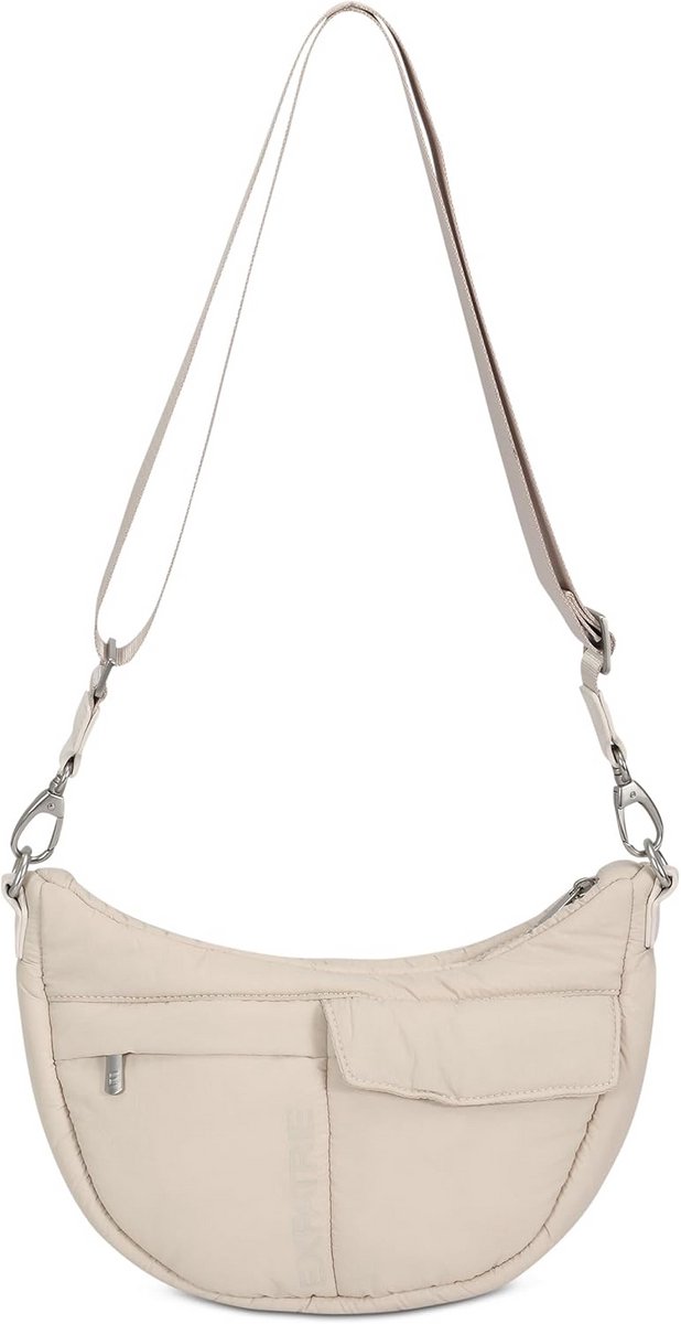 Gerecycled Half Maan Tas in een Tijdloze Vormgeving | Duurzaam Nylon en Waterafstotend