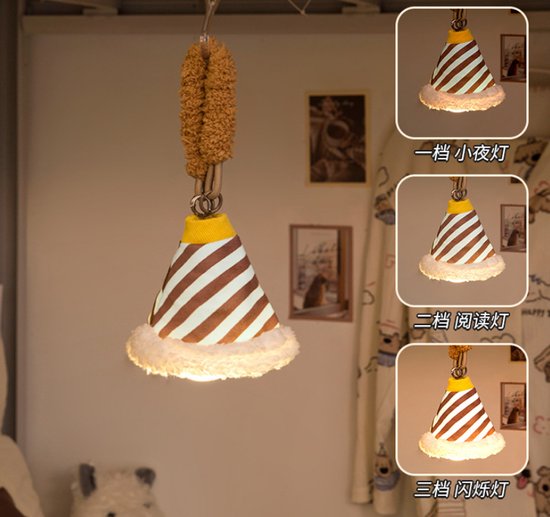 Nachtlampje - Hangende sfeerlamp - Decoratieve hanglamp/slaapkamerlamp nachtkastlamp van Merkloos — afbeelding 2