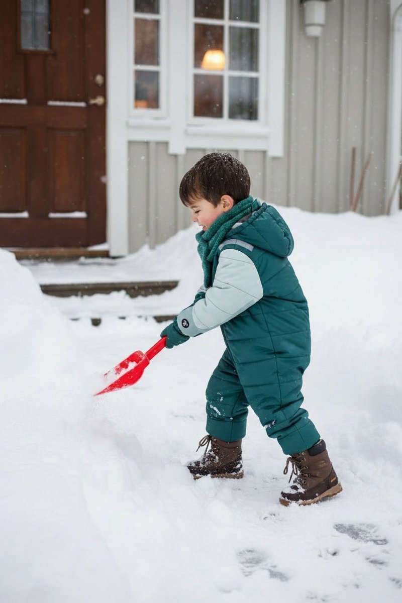 Ducksday Winterpak – Skipak voor baby’s – Sneeuwpak – Snowsuit – Waterdicht & PFAS-vrij – Gerecycled Polyester – – Breeze Donkergroen