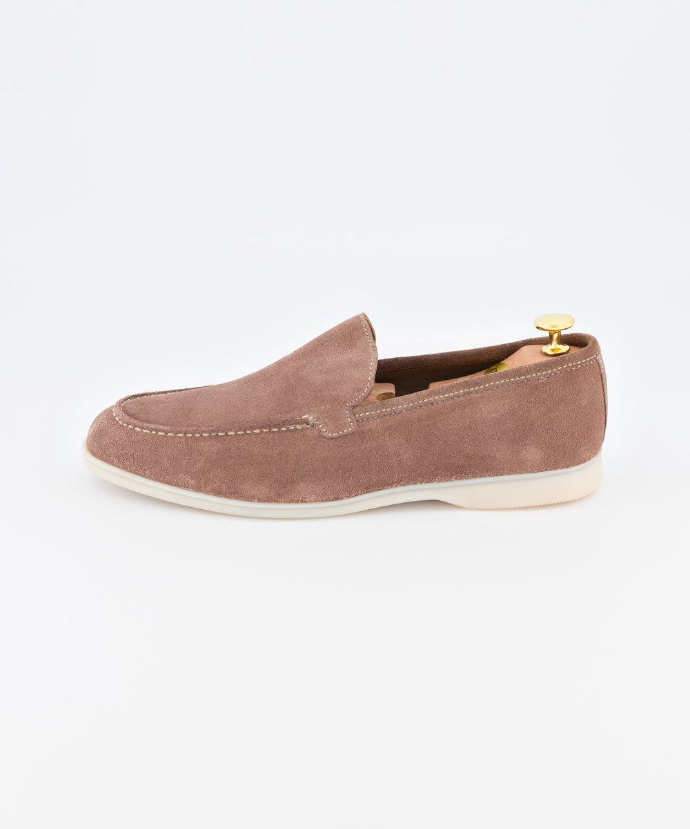 Heren Suède Loafers – Marina Loafer – Beige – 41 – Leren Voering – Uitneembare Binnenzool – Alfie Walker