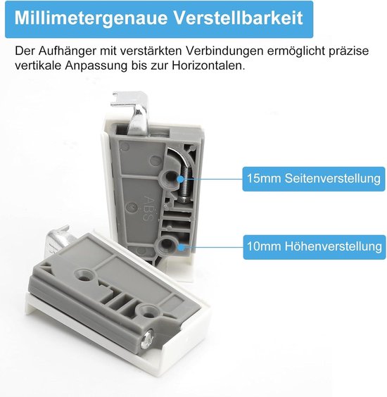 Kastophanger Wit Wandhouder | Twee stuks