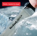 Tefal mes snijdt door ijsblokjes