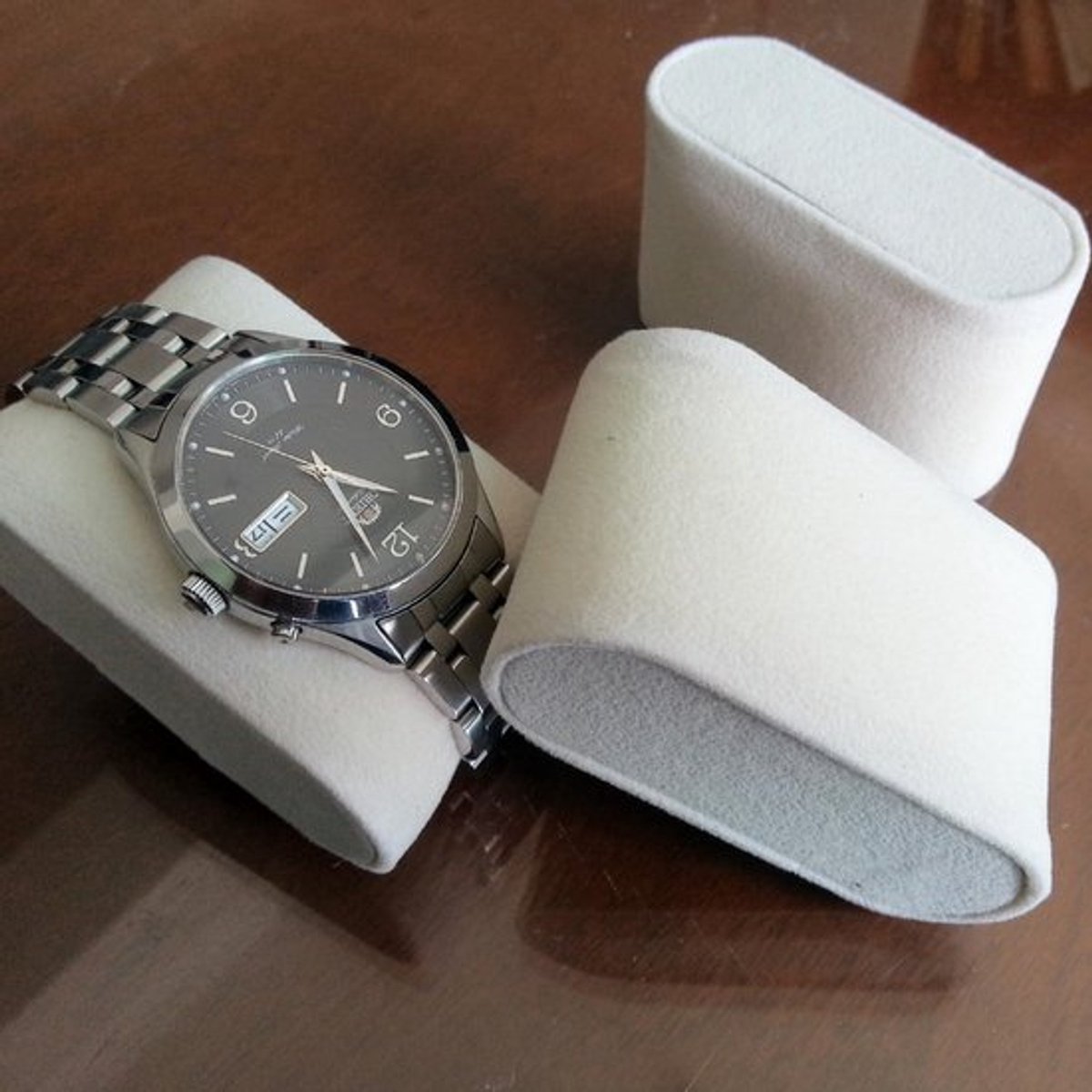 12 stuks horlogekussens - horlogestandaard - polshorloge-pad - klok polskussen - horlogeweergave - gevoerd - juwelendoos organizer .