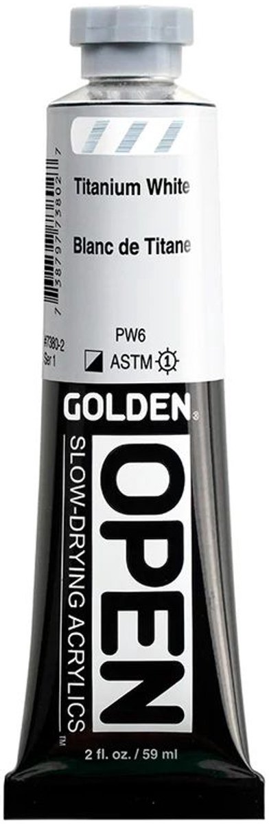 Golden OPEN Acrylverf Titaanwit 59 ml