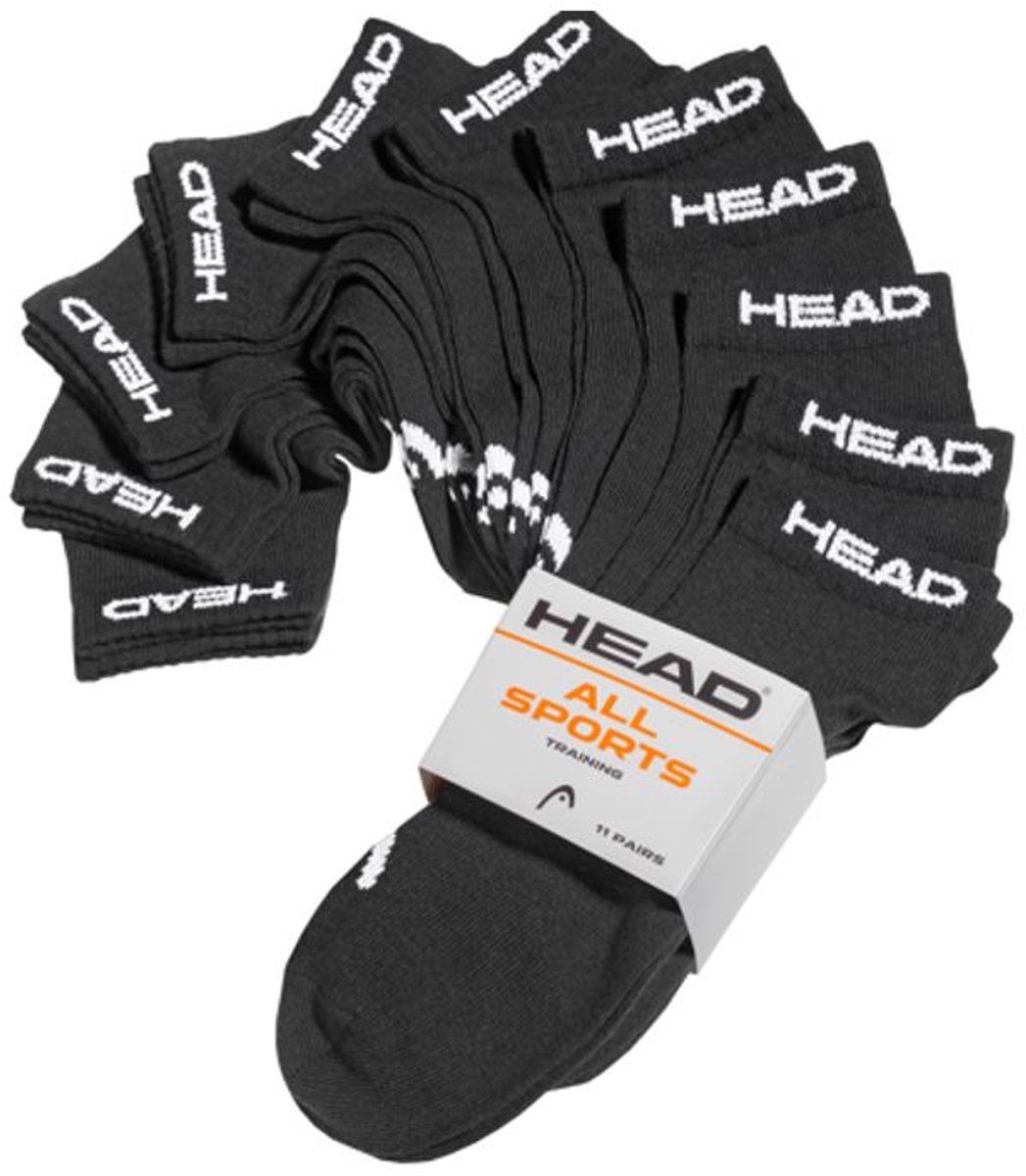 Head Elements Sneaker Sokken 11-pack 35-38 39/42 Zwart