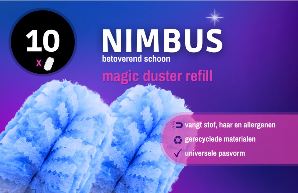 NIMBUS Magic Duster Refill - 2 x 10 stuks - Voordeelverpakking
