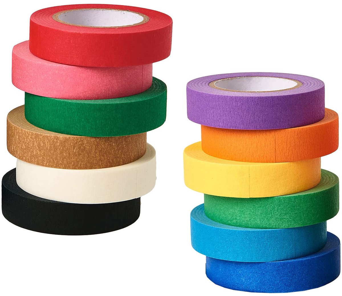 IMPERATORIS® Rol Verpakkingstape - Low-Tack Masking Tape - Plakt zeer goed op alle Dozen - Transparant - 12 Stuks