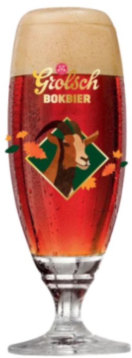 Grolsch Bokbier Glas (6 stuks)