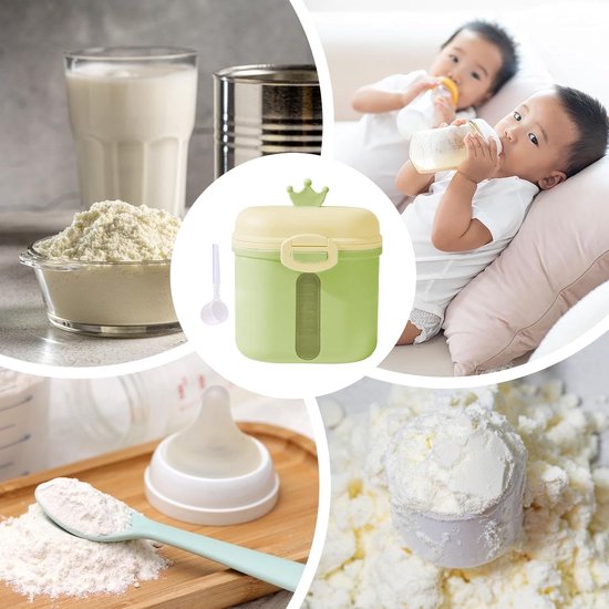 Melkpoeder Dispenser Pot - Formule Poeder Pot - Travel Formula Dispenser - Opslag Formula Container - Dubbellaags Melkpoeder Container - Melkpoeder Opslag Container voor Melkpoeder, Fruit — afbeelding 2