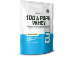 BioTech USA BioTech USA BioTechUSA 100% Pure Whey Eiwitpoeder met BCAA en Glutamine Glutenvrij, Palmolievrij 21g Eiwit per portie, 1 kg, Melk Rijst