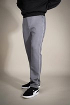 Muscle Up® EliteSoft Straight Pants Heren - Sportbroek & Fitnessbroek - Donkergrijs - Maat L