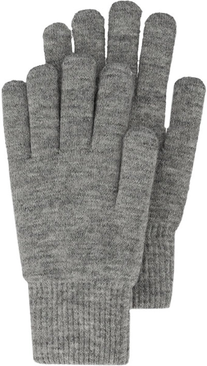 Heat Essentials - Handschoenen Dames - Medium Grijs Melange - One Size - Gebreid - Warm en Zacht