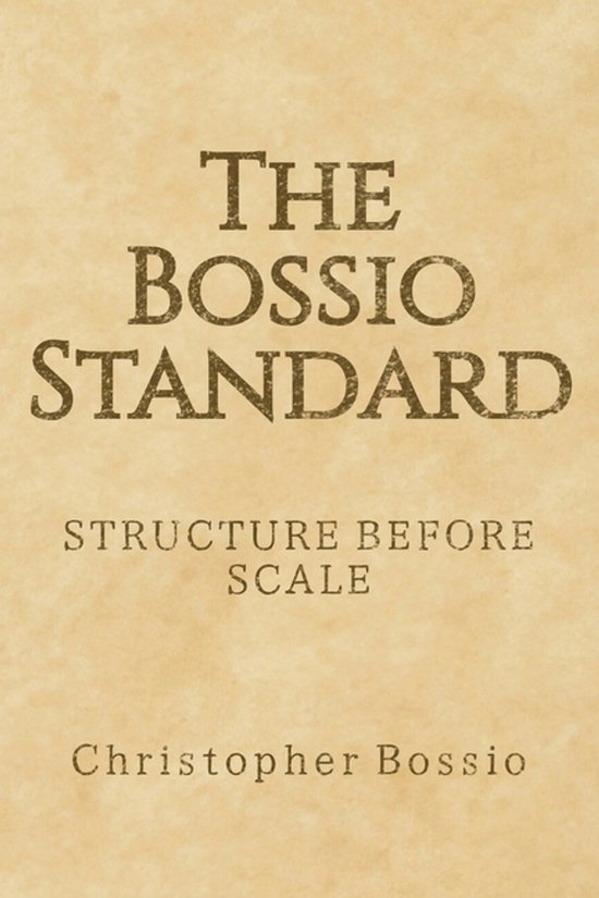 The Bossio Standard - cover