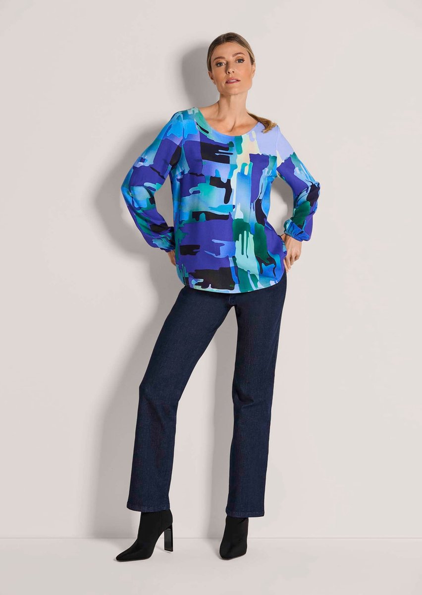MADELEINE Blouse Viscose-blouse met boothals