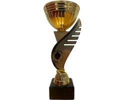 Luxe trofee - sport-prijs - goud - kunststof - 20 x 8 cm