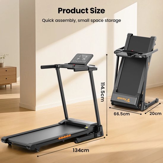 Formill FT61 Loopband - 1-12km/u – Walking Pad - Bol