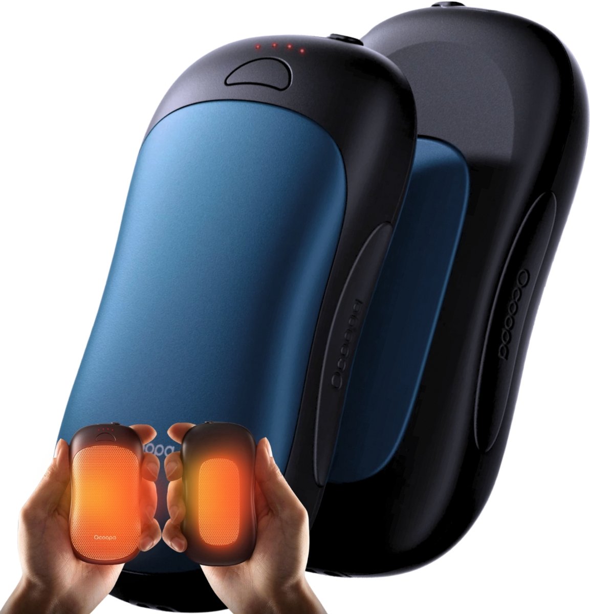 Ocoopa® Herbruikbare Handwarmers UT3 PRO – 2-in-1 Premium Elektrische Handwarmer & Powerbank (10.000 mAh) - Innovatief Tweedelig Magnetisch Design – Elektrische Handwarmers – Raynaud – Golf – Outdoor - Wintersport