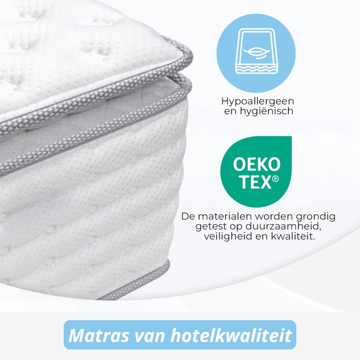 Maan matras Matras 160 x 200 cm - 2-IN-1 Matras & Topper thumbnail 6