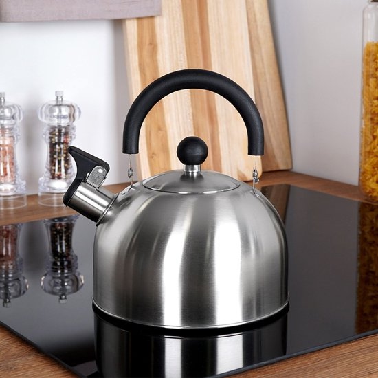 Bouilloire Siffante Camping 2,5 L Aluminium Inox - Neuf En Boîte