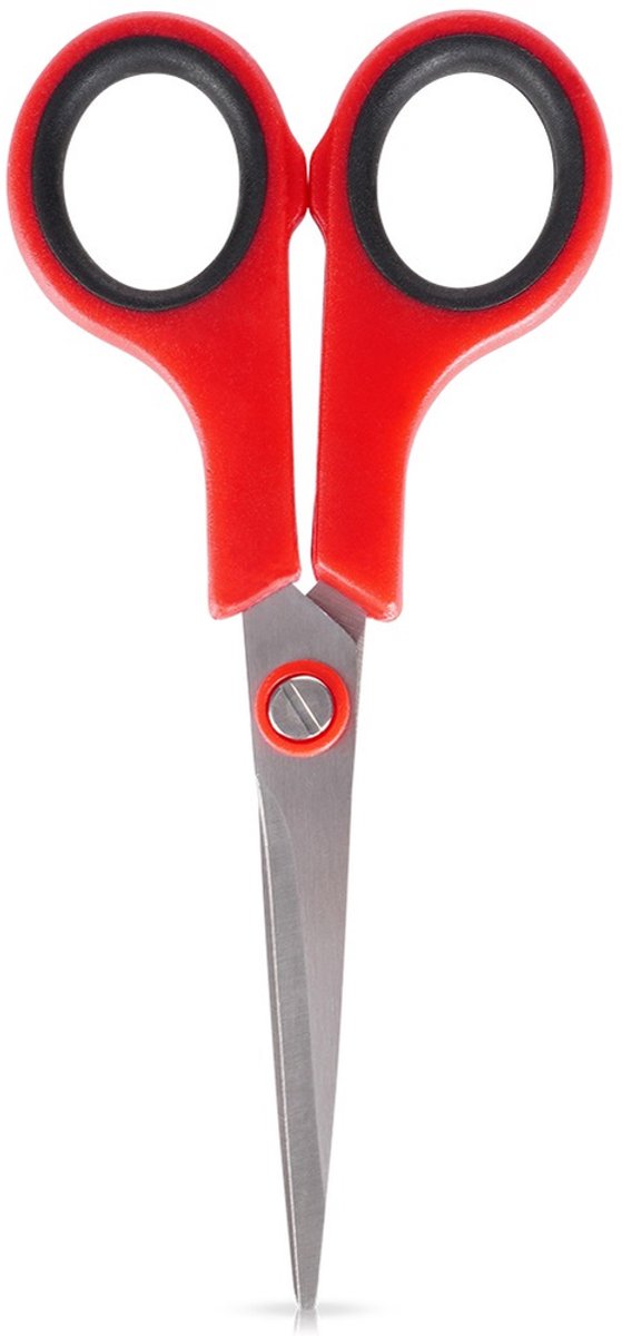 Orion - Roestvrijstalen Schaar - 14 cm - Rood - Ergonomische Handgreep