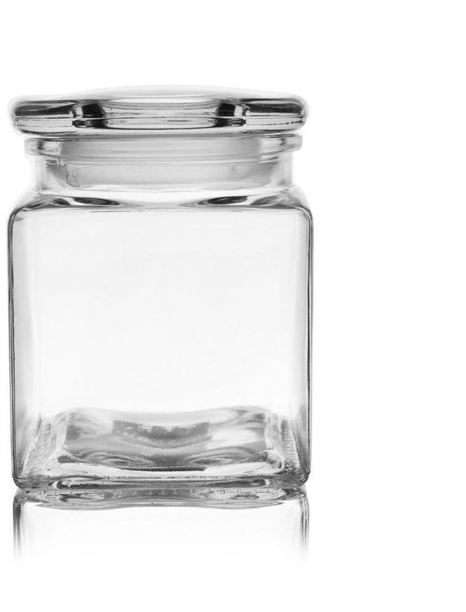 Orion - Glazen Voedselcontainer - 950 ml - Vierkant - Sluitend