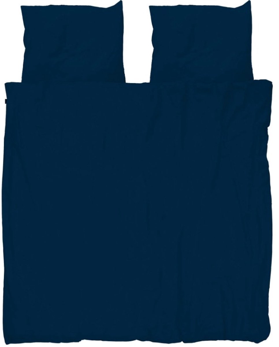 Snurk Navy Blue Dekbedovertrek Lits Jumeaux 240 x 200 cm