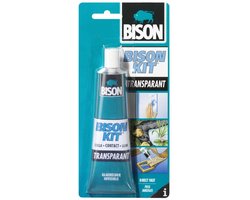 Bison Kit® transparant tube 100 ml, glashelder, sterke, universele contactlijm, vochtbestendig, vorstbestendig, -40°C tot +70°C, eenvoudig in gebruik, voor ontelbare reparaties