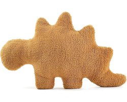 Klikkopers® - Kawaii Knuffel - 18 cm tot 22 cm - Stegosaurus Knuffel - Squish Knuffel - Dino Nugget Knuffel - Dinosaurus Kussen- Dinosaurus Nugget Knuffel - Dinosaurus Nugget knuffel