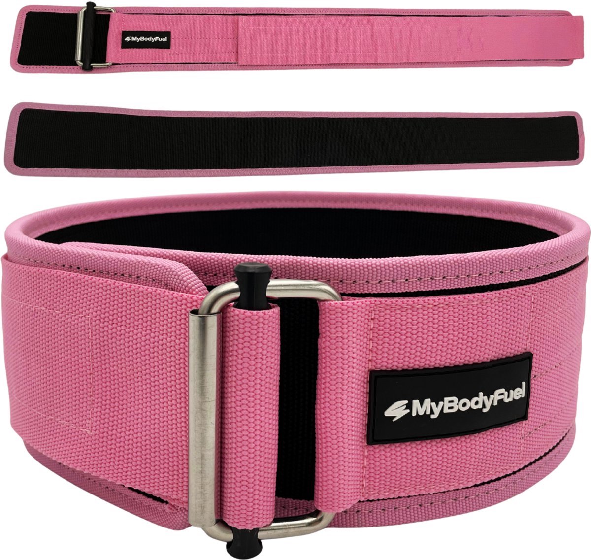 MyBodyFuel - Lifting Belt - Powerlift Riem & Gym Belt - Maat XL - Roze