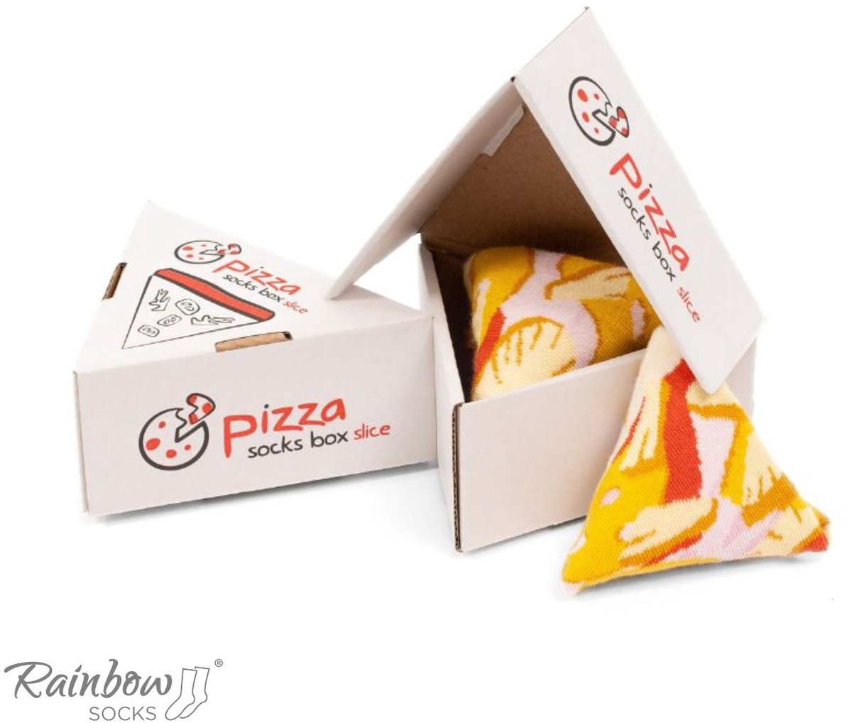 Rainbow Socks - Serie Pizzasok - 1 Paar - Hawaïaanse Thema - Verkrijgbaar in Maten EU 47-50